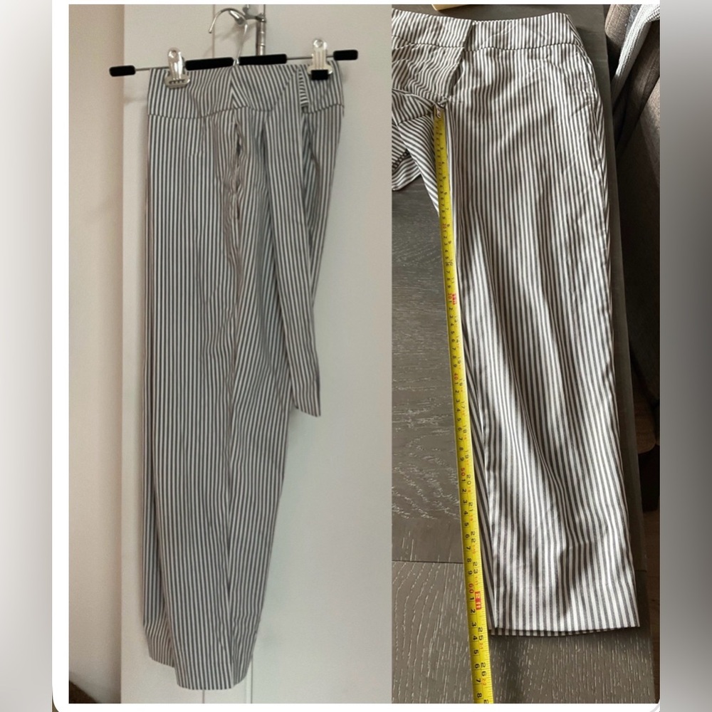 *** DYNAMITE Work or Play friendly pinstriped Belted ankle Women's Pant - Picture 6 of 9